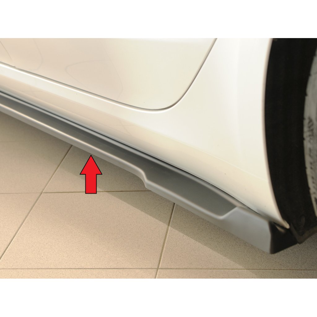 Rieger spoiler pod boční práh mont. strana levá pro Tesla Model 3 003, r.v. 06/18-, plast ABS bez povrchové úpravy