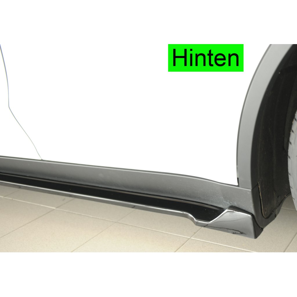 Rieger spoiler pod boční práh mont. strana levá pro Tesla Model Y 003, 03/20-, plast ABS lakovaný do černé lesklé barvy