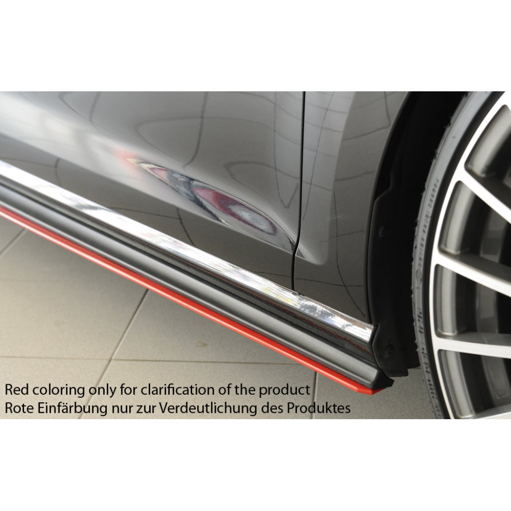 Rieger spoiler pod boční práh mont. strana levá pro Volkswagen Golf 7 GTD, GTE, GTI 3-dvéř., 5-dvéř. vč. faceliftu, r.v. 02/17-, 04/13-12/16, 05/14-12/16, 06/13-12/16, plast ABS bez povrchové úpravy
