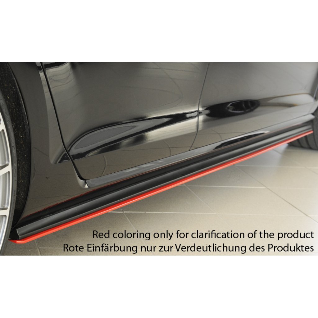 Rieger spoiler pod boční práh mont. strana levá pro Volkswagen Golf 7 GTD, GTE, GTI 3-dvéř., 5-dvéř. vč. faceliftu, r.v. 02/17-, 04/13-12/16, 05/14-12/16, 06/13-12/16, plast ABS bez povrchové úpravy