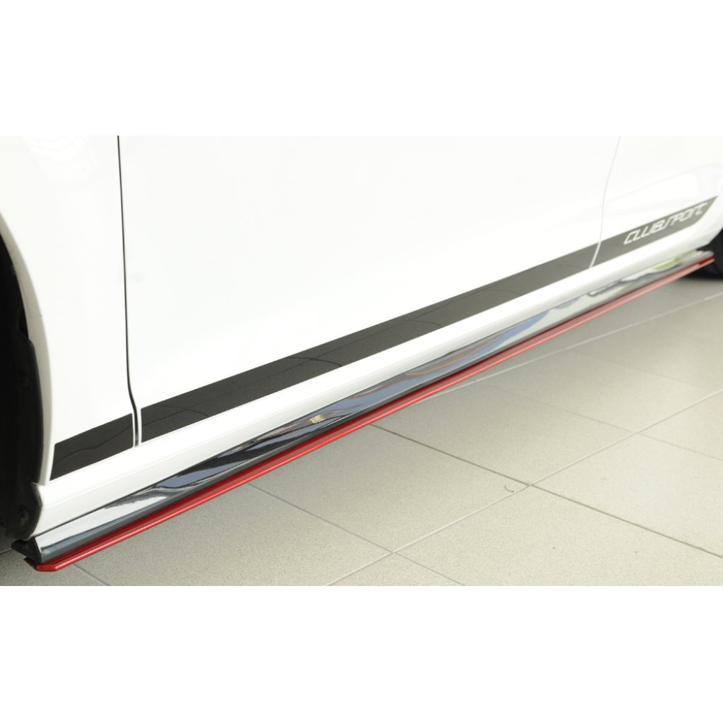 Rieger spoiler pod boční práh mont. strana levá pro Volkswagen Golf 7 GTI Clubsport, R, R-Line 3-dvéř., 5-dvéř. po faceliftu, r.v. 02/16-, 02/17-, plast ABS bez povrchové úpravy