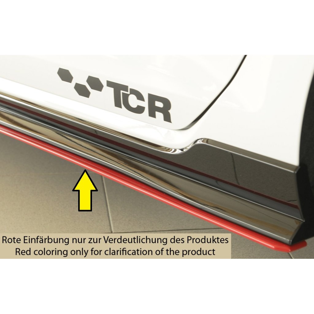 Rieger spoiler pod boční práh mont. strana levá pro Volkswagen Golf 7 GTI-TCR 3-dvéř., 5-dvéř., r.v. 01/19-, plast ABS bez povrchové úpravy