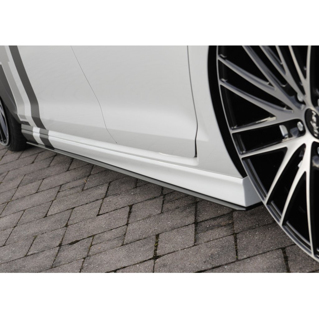 Rieger spoiler pod boční práh mont. strana levá pro Volkswagen Golf 7 vč. GTD, R 3-dvéř., 5-dvéř. před faceliftem, r.v. 06/13-12/16, 10/12-12/16, 12/13-12/16, plast ABS bez povrchové úpravy