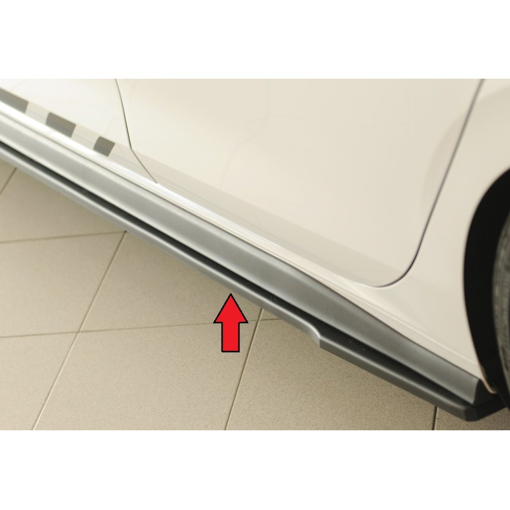 Rieger spoiler pod boční práh mont. strana levá pro Volkswagen Golf 8 GTI Clubsport 5-dvéř., r.v. 10/20-, plast ABS bez povrchové úpravy