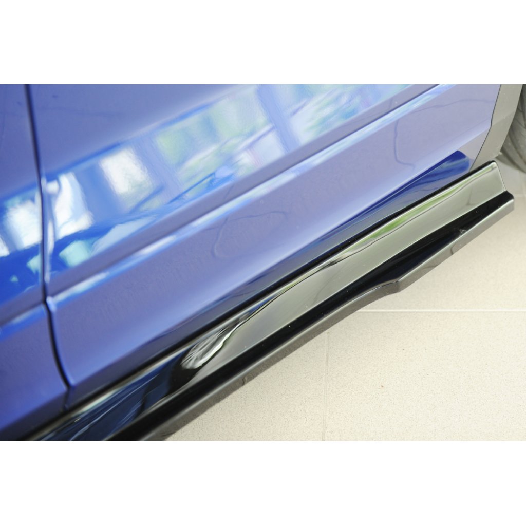 Rieger spoiler pod boční práh mont. strana levá pro Volkswagen T-roc R A1 5-dvéř., 01/22-, plast ABS lakovaný do černé lesklé barvy