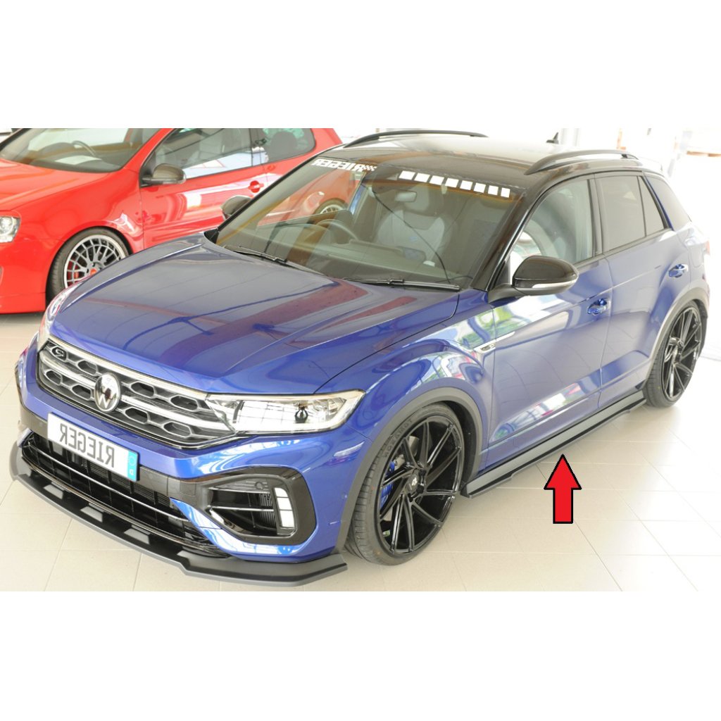 Rieger spoiler pod boční práh mont. strana levá pro Volkswagen T-roc R A1 5-dvéř., r.v. 01/22-, plast ABS bez povrchové úpravy