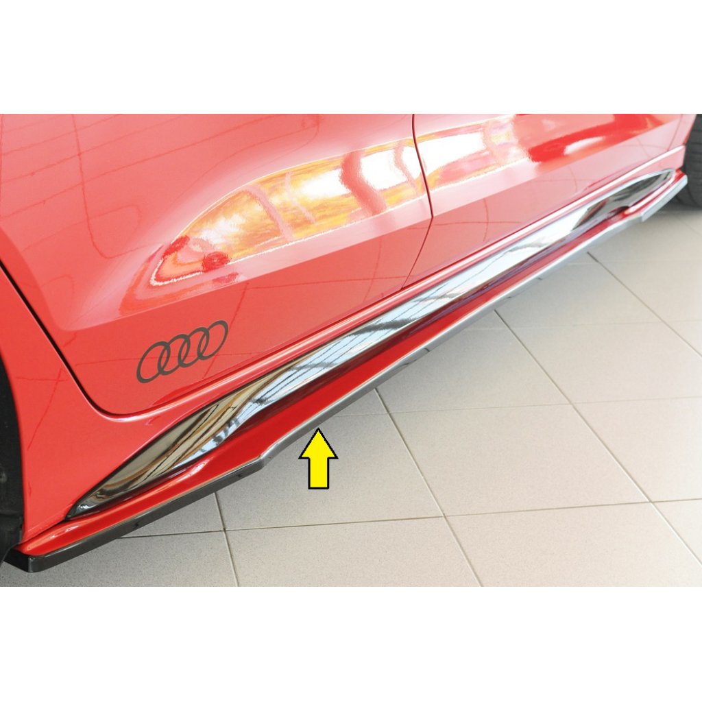 Rieger spoiler pod boční práh mont. strana pravá pro Audi A3 S3 GY 5-dvéř. (sedan), r.v. 07/20-, plast ABS bez povrchové úpravy
