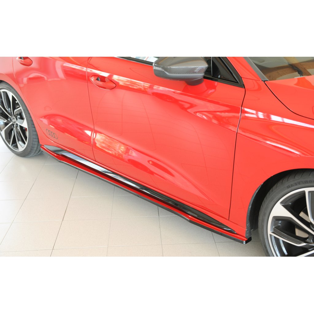 Rieger spoiler pod boční práh mont. strana pravá pro Audi A3 S3 GY 5-dvéř. (sedan), r.v. 07/20-, plast ABS bez povrchové úpravy