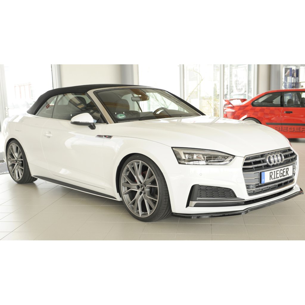 Rieger spoiler pod boční práh mont. strana pravá pro Audi A5 S5 B9, F5 kabriolet, kupé před faceliftem, r.v. 11/16-12/19, plast ABS bez povrchové úpravy