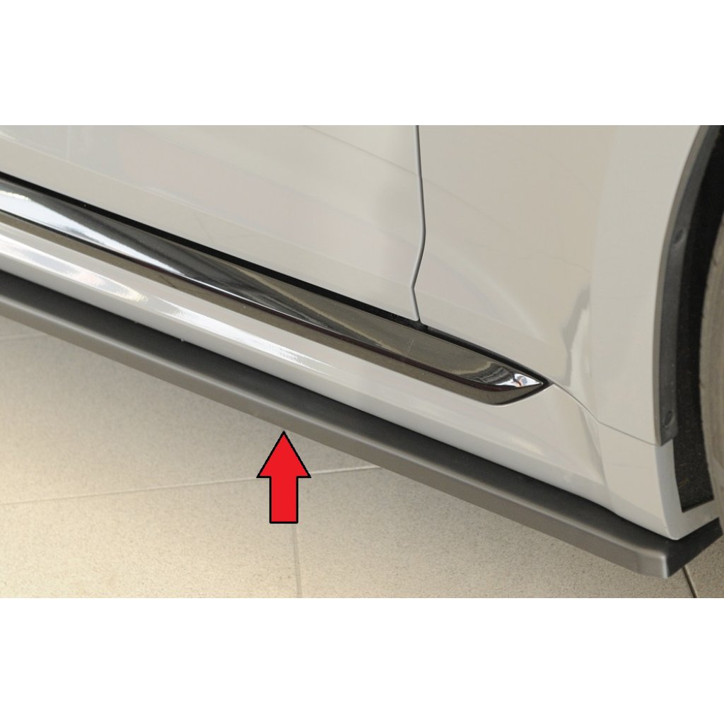 Rieger spoiler pod boční práh mont. strana pravá pro Audi RS5 B9, F5 kupé, r.v. 03/17-02/20, plast ABS bez povrchové úpravy