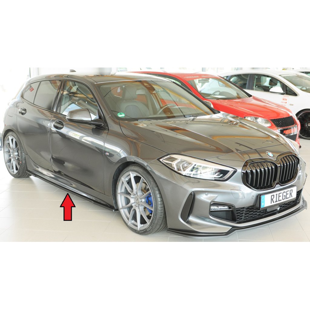 Rieger spoiler pod boční práh mont. strana pravá pro BMW řada 1 F40 hatchback / 4-dr., r.v. 07/19-, plast ABS bez povrchové úpravy
