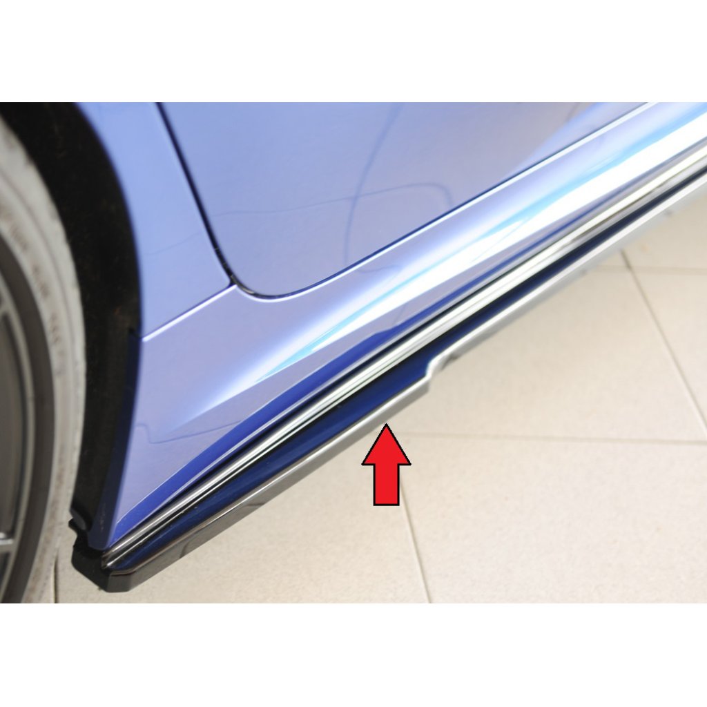 Rieger spoiler pod boční práh mont. strana pravá pro BMW řada 3 G20 sedan, 03/19-, plast ABS lakovaný do černé lesklé barvy