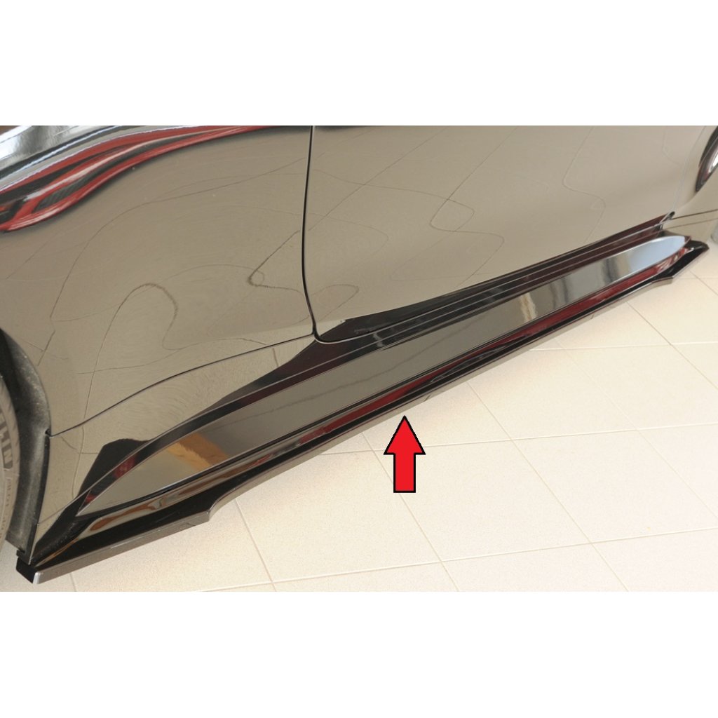 Rieger spoiler pod boční práh mont. strana pravá pro BMW Řada 4 G82 M4 CSL G34MKS kupé, 07/22-, plast ABS lakovaný do černé lesklé barvy