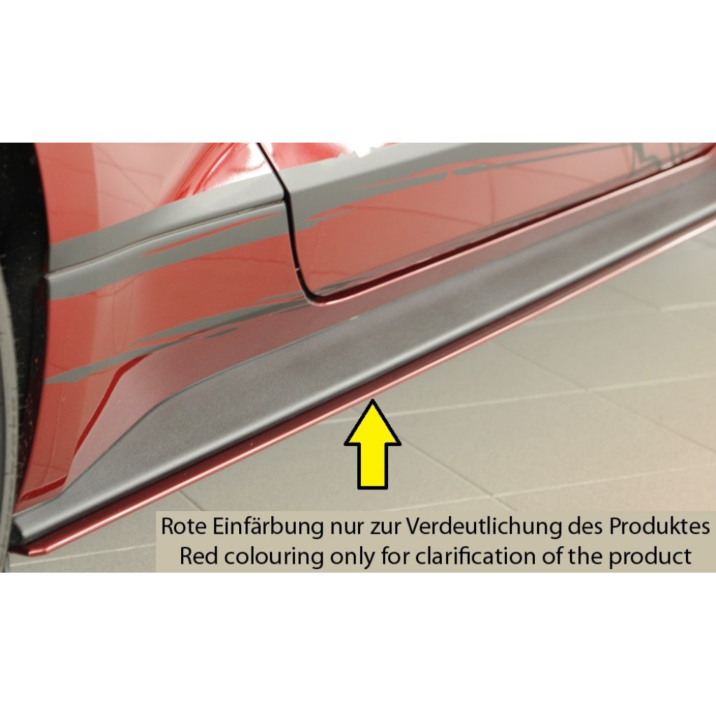 Rieger spoiler pod boční práh mont. strana pravá pro Ford Mustang 6 LAE kabriolet, kupé před faceliftem, r.v. 11/14-07/17, plast ABS bez povrchové úpravy
