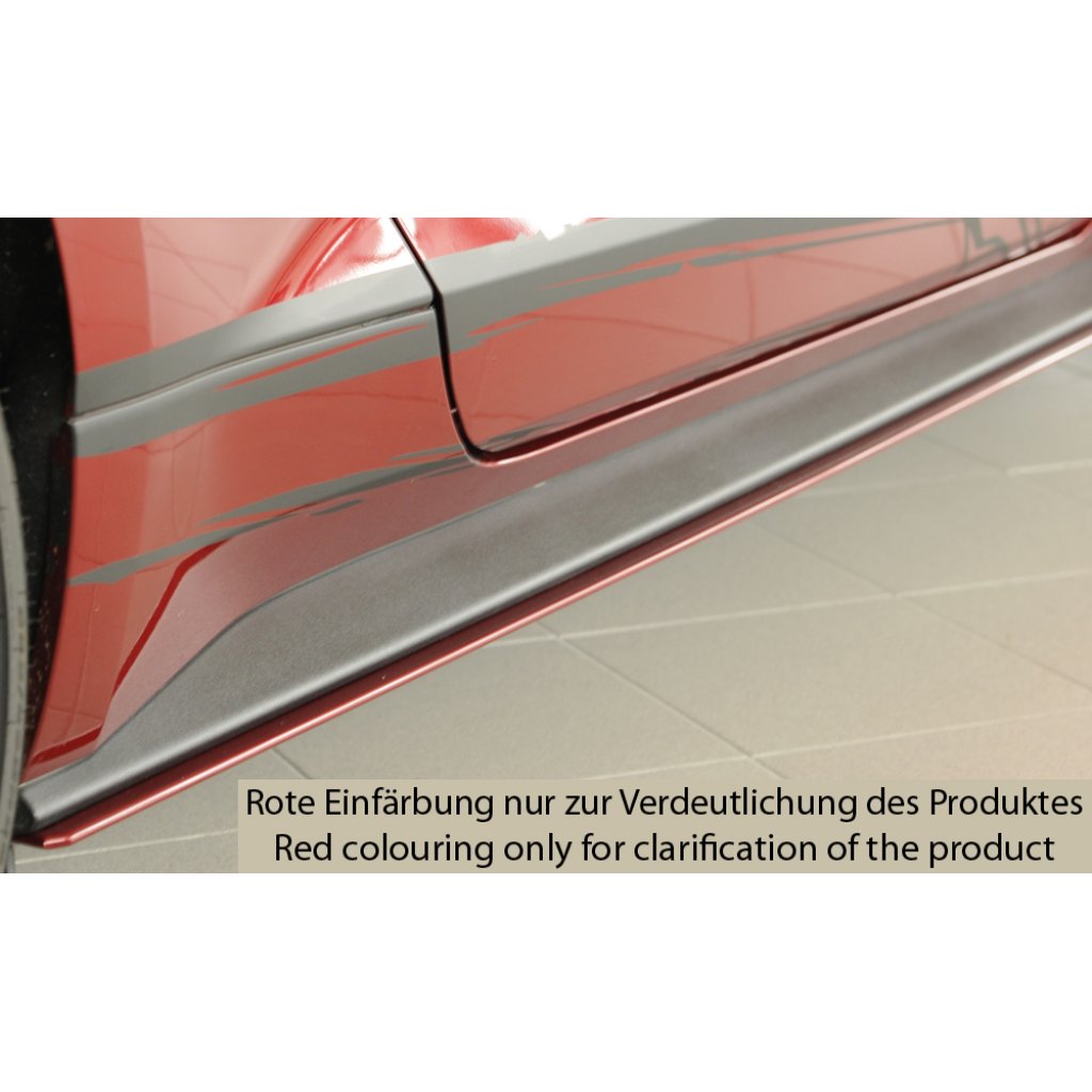 Rieger spoiler pod boční práh mont. strana pravá pro Ford Mustang 6 LAE kabriolet, kupé před faceliftem, r.v. 11/14-07/17, plast ABS bez povrchové úpravy