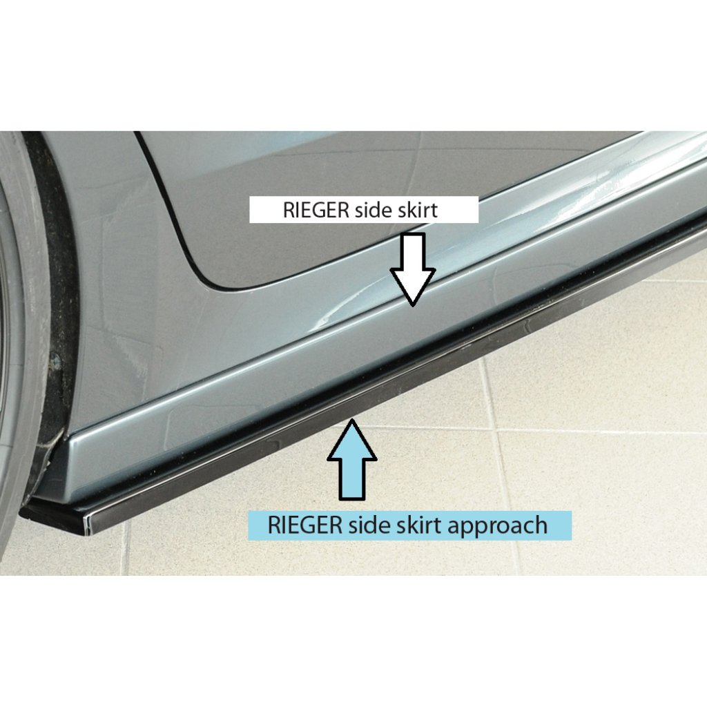 Rieger spoiler pod boční práh mont. strana pravá pro Škoda Octavia NX combi, 11/19-, plast ABS lakovaný do černé lesklé barvy