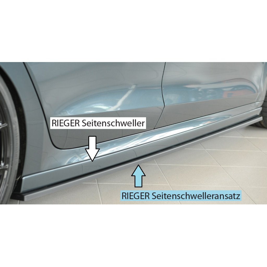 Rieger spoiler pod boční práh mont. strana pravá pro Škoda Octavia RS NX combi, r.v. 07/20-, plast ABS bez povrchové úpravy