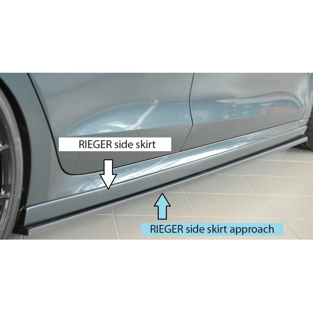 Rieger spoiler pod boční práh mont. strana pravá pro Škoda Octavia RS NX combi, r.v. 07/20-, plast ABS bez povrchové úpravy