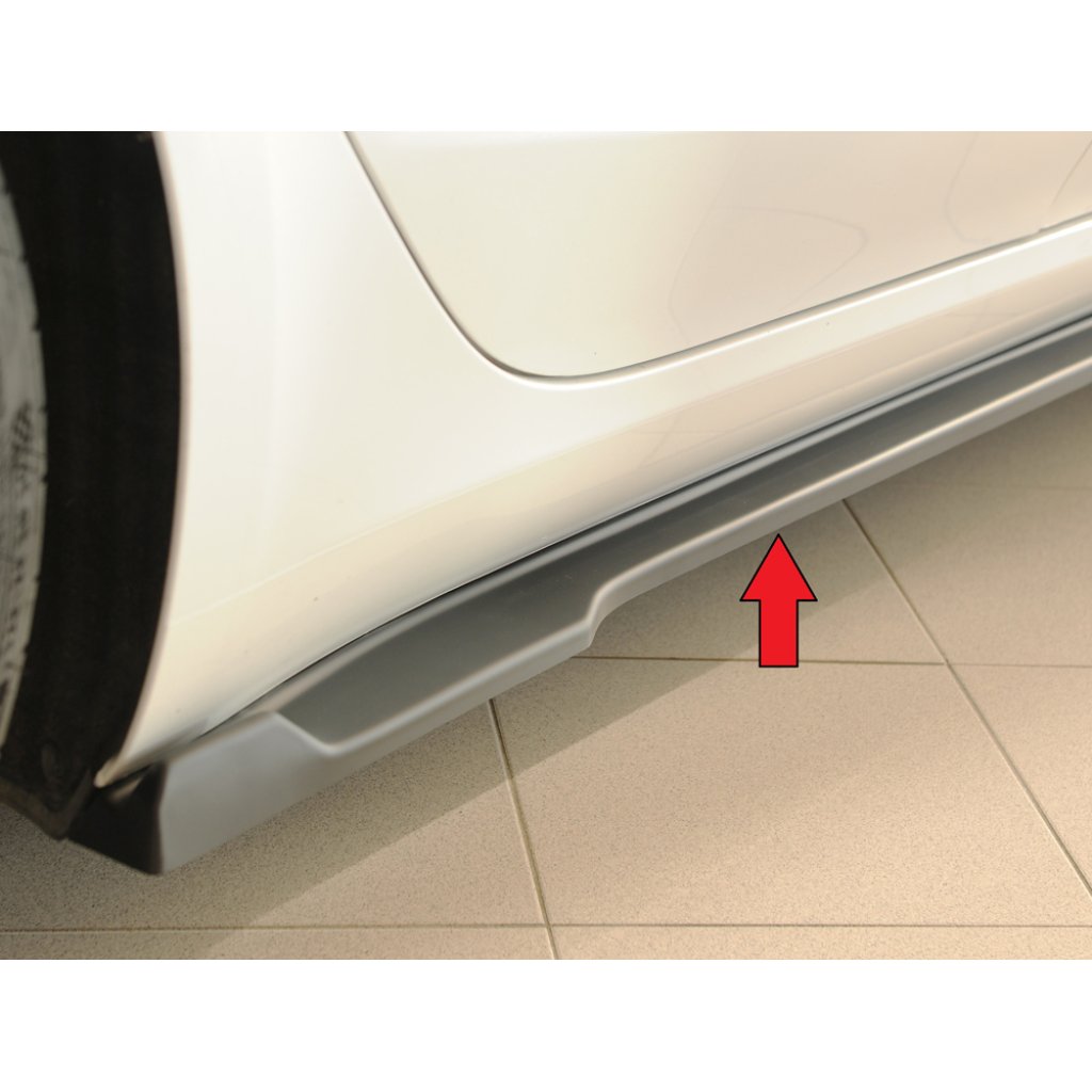 Rieger spoiler pod boční práh mont. strana pravá pro Tesla Model 3 003, r.v. 06/18-, plast ABS bez povrchové úpravy