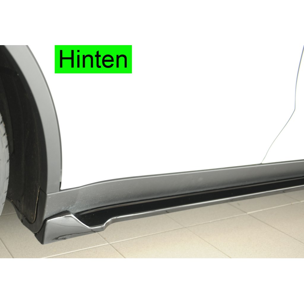 Rieger spoiler pod boční práh mont. strana pravá pro Tesla Model Y 003, 03/20-, plast ABS lakovaný do černé lesklé barvy