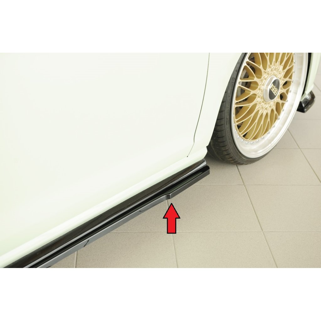 Rieger spoiler pod boční práh mont. strana pravá pro Volkswagen Golf 7 R-Line 3-dvéř., 02/17-, plast ABS lakovaný do černé lesklé barvy
