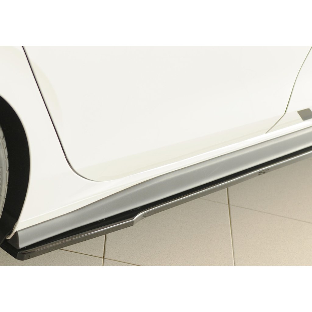 Rieger spoiler pod boční práh mont. strana pravá pro Volkswagen Golf 8 GTI Clubsport 5-dvéř., 10/20-, plast ABS lakovaný do černé lesklé barvy