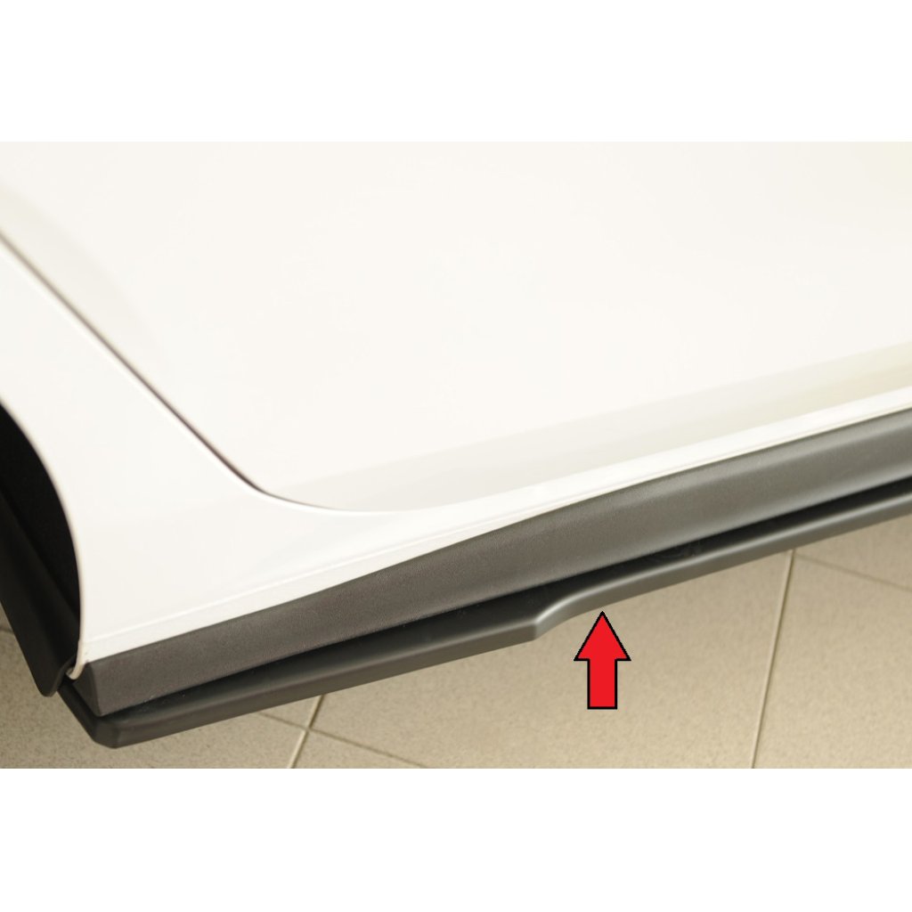 Rieger spoiler pod boční práh mont. strana pravá pro Volkswagen Golf 8 GTI Clubsport 5-dvéř., r.v. 10/20-, plast ABS bez povrchové úpravy