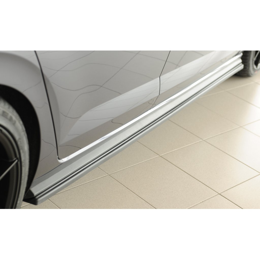 Rieger spoiler pod boční práh mont. strana pravá pro Volkswagen Polo AW 5-dvéř., r.v. 06/21-, plast ABS bez povrchové úpravy