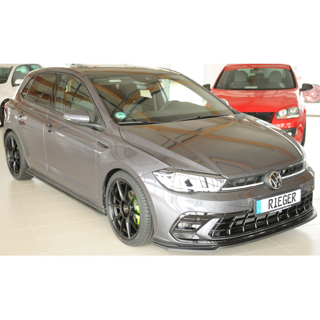 Rieger spoiler pod boční práh mont. strana pravá pro Volkswagen Polo AW 5-dvéř., r.v. 06/21-, plast ABS bez povrchové úpravy