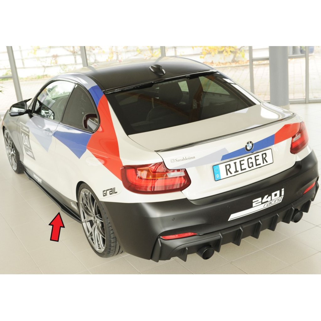 Rieger spoiler pod boční práh mont. strana pro BMW řada 2 F23 kabriolet, r.v. 07/17-, plast ABS bez povrchové úpravy