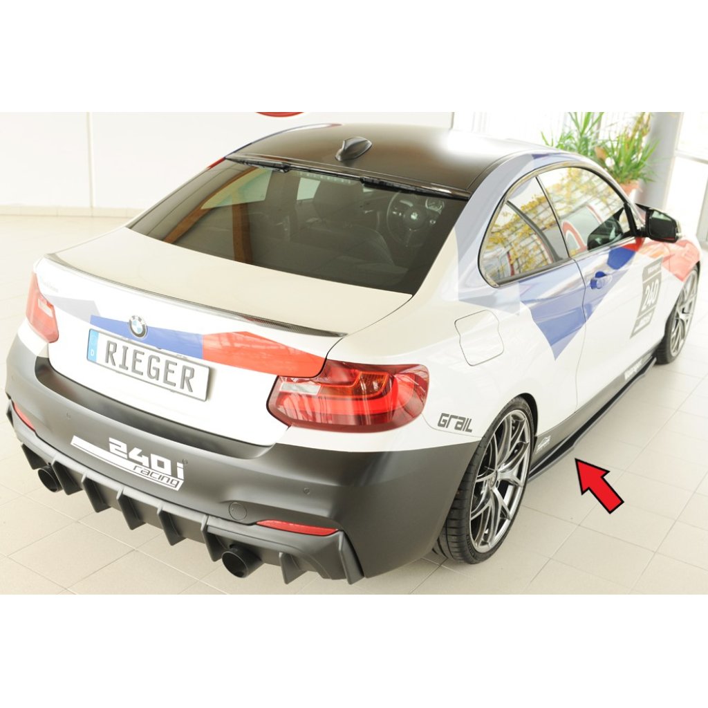 Rieger spoiler pod boční práh mont. strana pro BMW řada 2 F23 kabriolet, r.v. 07/17-, plast ABS bez povrchové úpravy