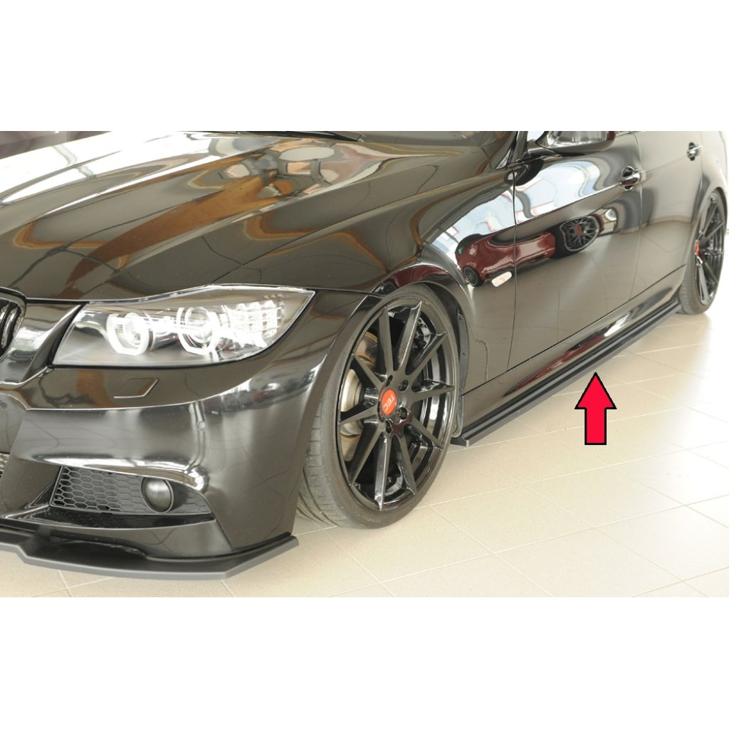 Rieger spoiler pod boční práh mont. strana pro BMW řada 3 E91 touring, r.v. 09/08-, plast ABS bez povrchové úpravy, levá strana