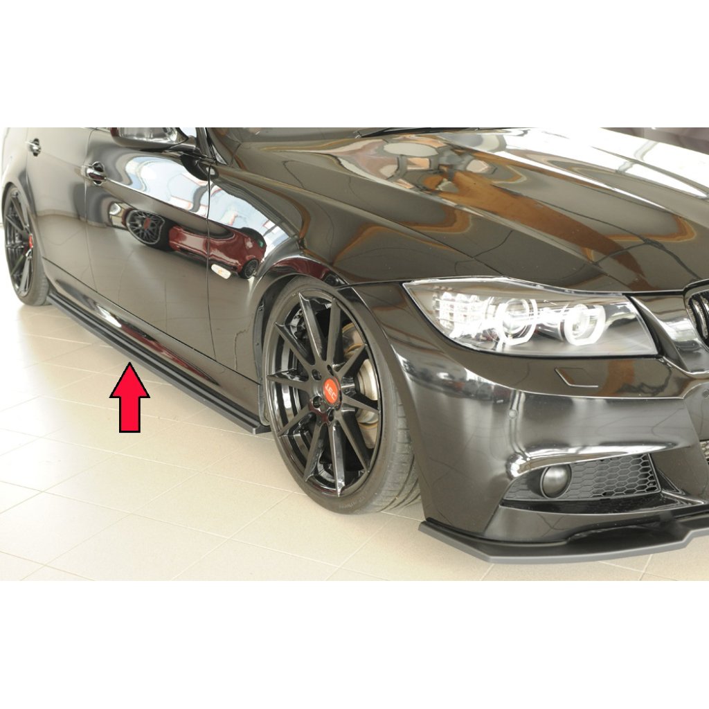 Rieger spoiler pod boční práh mont. strana pro BMW řada 3 E91 touring, r.v. 09/08-, plast ABS bez povrchové úpravy, pravá strana