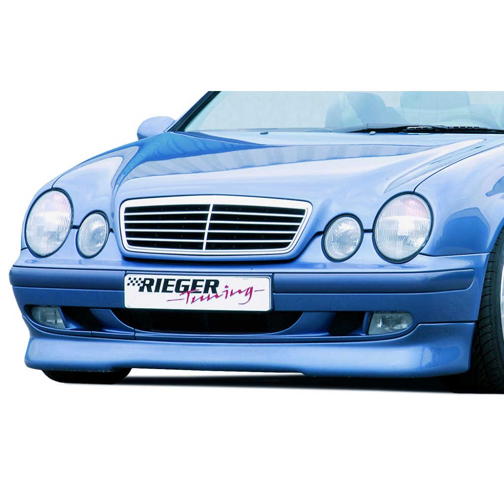 Rieger spoiler pod přední nárazník (Elegance) pro Mercedes CLK W208 kabriolet, kupé, plast ABS bez povrchové úpravy