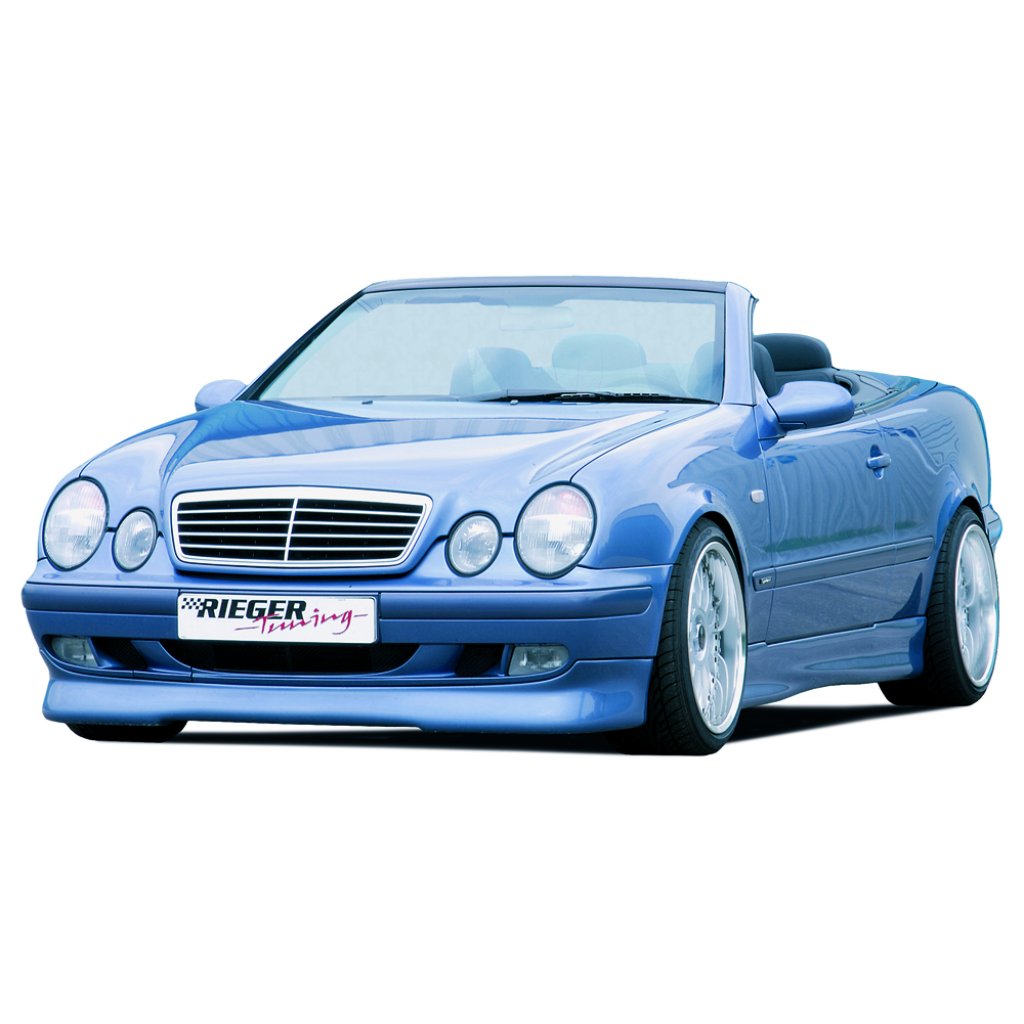 Rieger spoiler pod přední nárazník (Elegance) pro Mercedes CLK W208 kabriolet, kupé, plast ABS bez povrchové úpravy