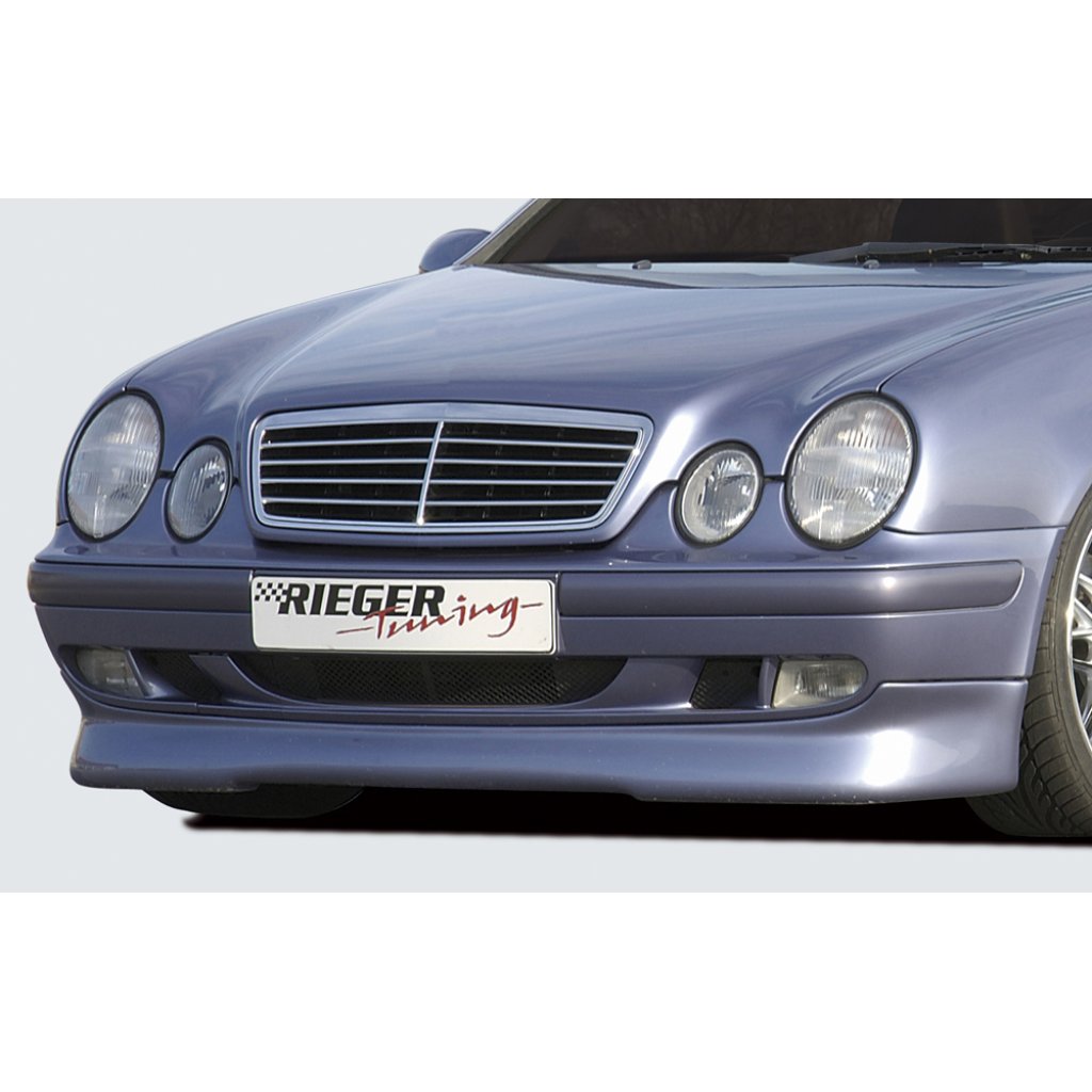 Rieger spoiler pod přední nárazník (Elegance) pro Mercedes CLK W208 kabriolet, kupé, plast ABS bez povrchové úpravy