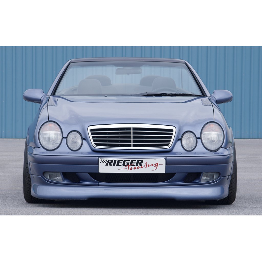 Rieger spoiler pod přední nárazník (Elegance) pro Mercedes CLK W208 kabriolet, kupé, plast ABS bez povrchové úpravy