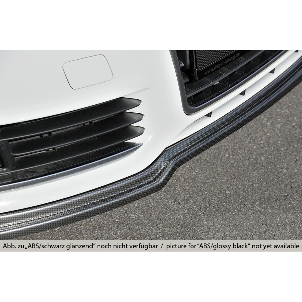 Rieger spoiler pod přední nárazník (GBL-55330) pro Audi A6 4F avant, r.v. 10/08-08/11, plast ABS lakovaný do černé lesklé barvy