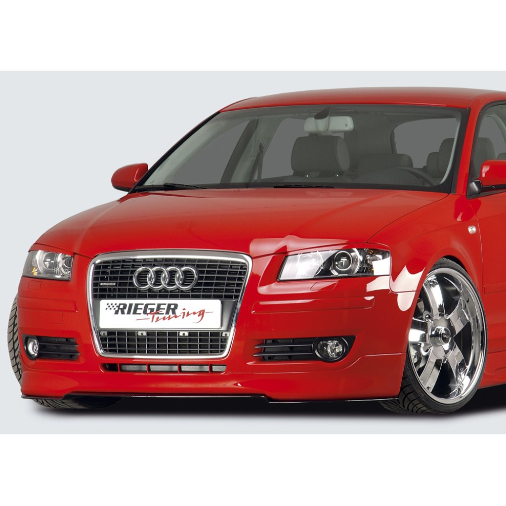 Rieger spoiler pod přední nárazník pro Audi A3 8P 3-dvéř., 5-dvéř., Sportback, r.v. 06/05-06/08, plast ABS bez povrchové úpravy