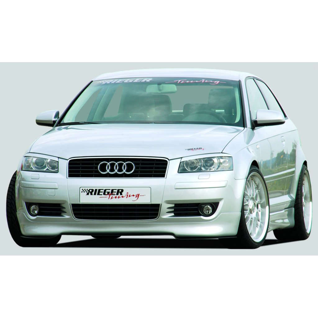 Rieger spoiler pod přední nárazník pro Audi A3 8P 3-dvéř. před faceliftem, r.v. -05/05, plast ABS bez povrchové úpravy