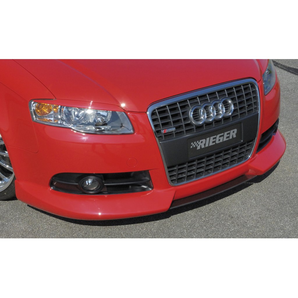 Rieger spoiler pod přední nárazník pro Audi A4 8E avant, sedan po faceliftu, r.v. 11/04-, plast ABS bez povrchové úpravy, bez žebrování