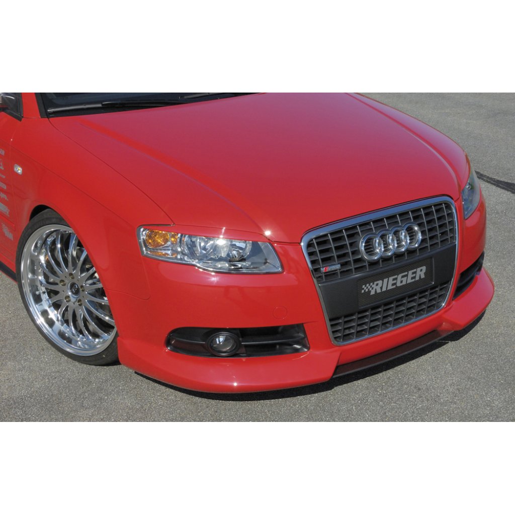 Rieger spoiler pod přední nárazník pro Audi A4 8E avant, sedan po faceliftu, r.v. 11/04-, plast ABS bez povrchové úpravy, bez žebrování