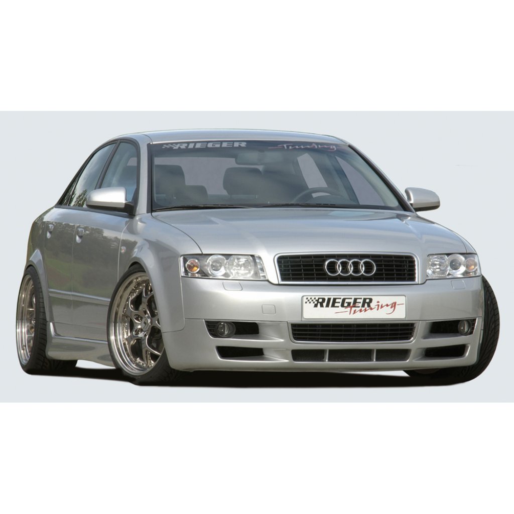 Rieger spoiler pod přední nárazník pro Audi A4 8E avant, sedan, r.v. 11/00-10/04, plast ABS bez povrchové úpravy