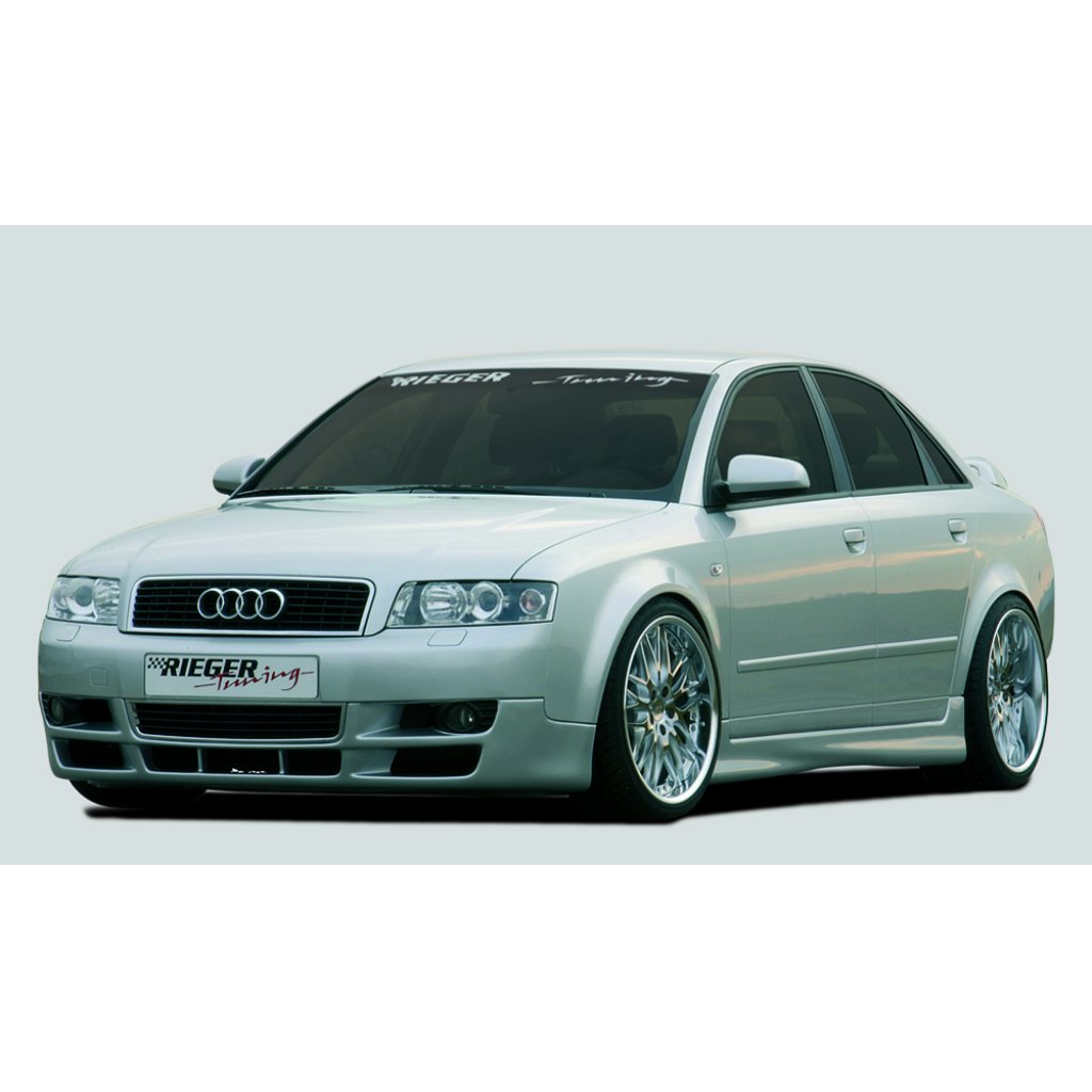 Rieger spoiler pod přední nárazník pro Audi A4 8E avant, sedan, r.v. 11/00-10/04, plast ABS bez povrchové úpravy