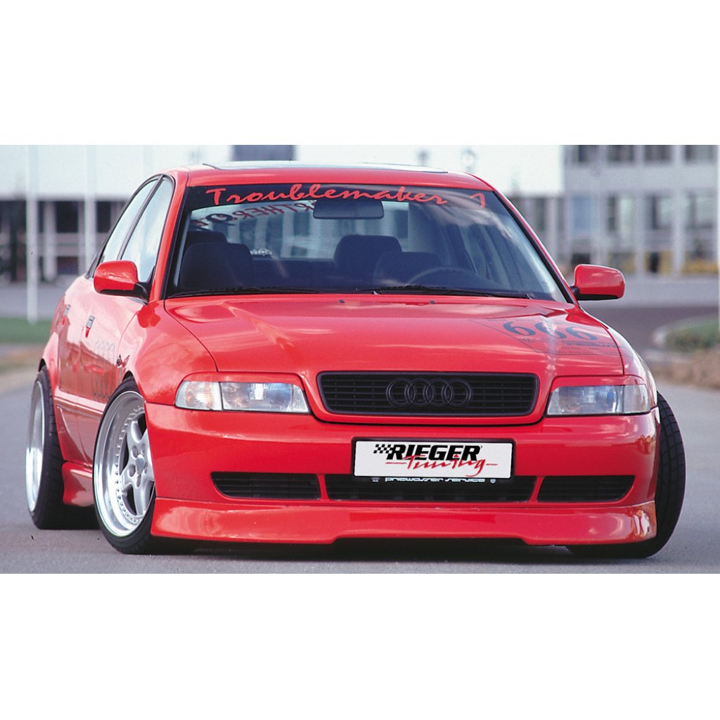 Rieger spoiler pod přední nárazník pro Audi A4 B5 avant, sedan, r.v. 11/94-98, plast ABS bez povrchové úpravy, r.v. 11/1994-1998