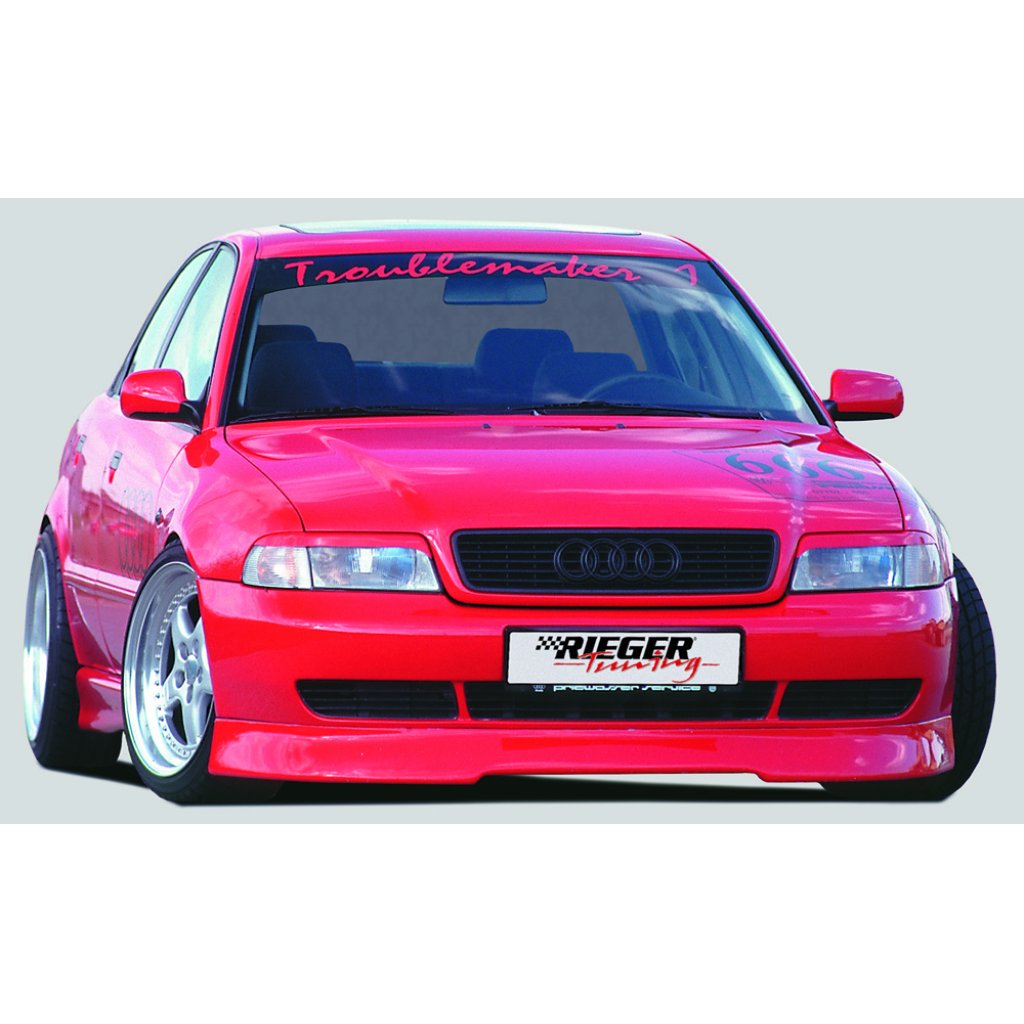 Rieger spoiler pod přední nárazník pro Audi A4 B5 avant, sedan, r.v. 11/94-98, plast ABS bez povrchové úpravy, r.v. 11/1994-1998