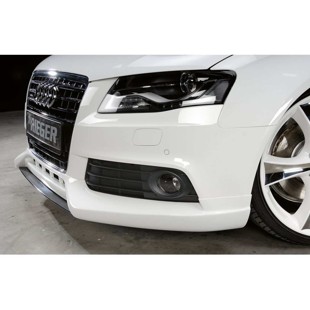 Rieger spoiler pod přední nárazník pro Audi A4 B8, B81 avant, sedan před faceliftem, r.v. 11/07-12/11, plast ABS bez povrchové úpravy, mimo S-Line