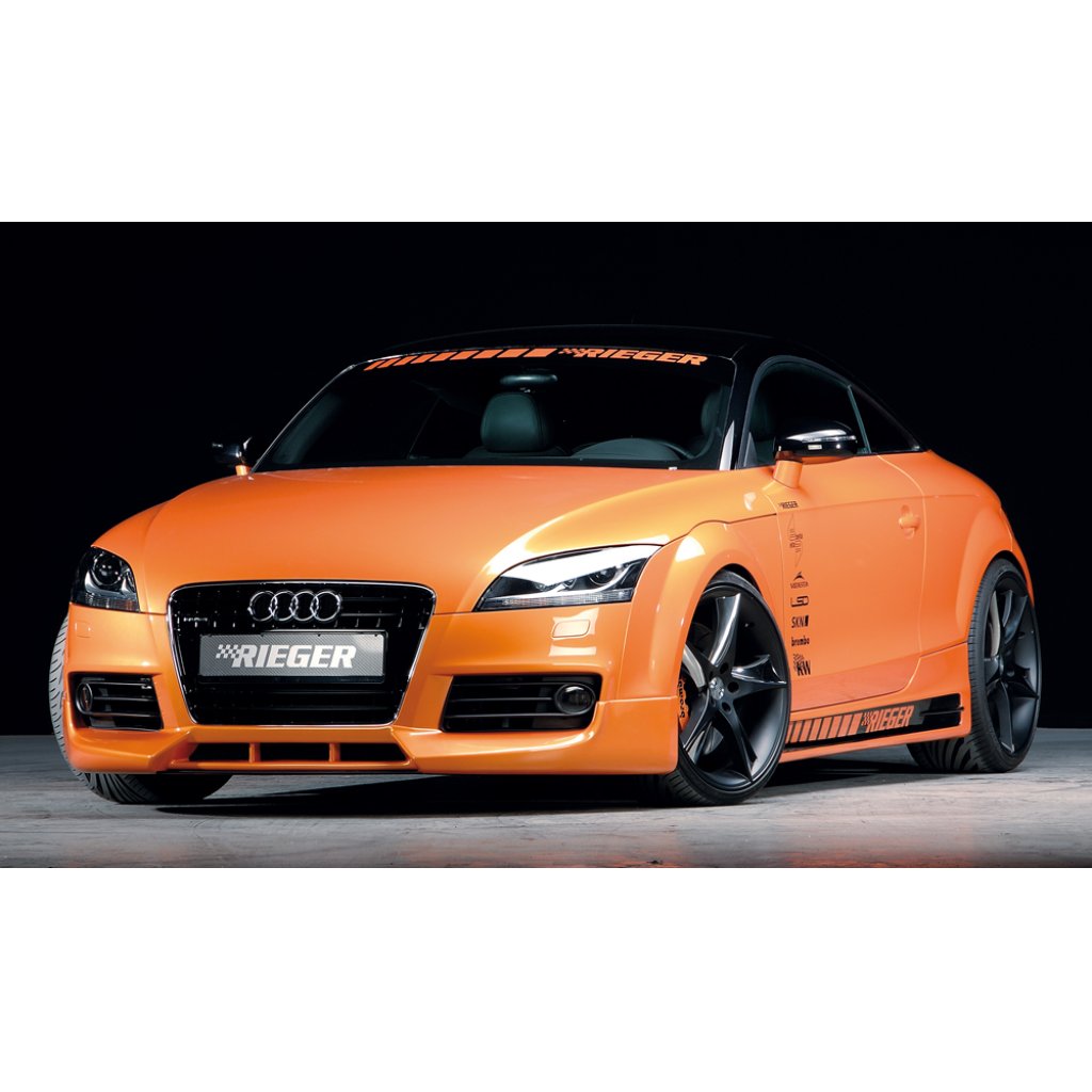 Rieger spoiler pod přední nárazník pro Audi TT 8J kupé, roadster vč. faceliftu, r.v. 07/10-, 09/06-06/10, plast ABS bez povrchové úpravy