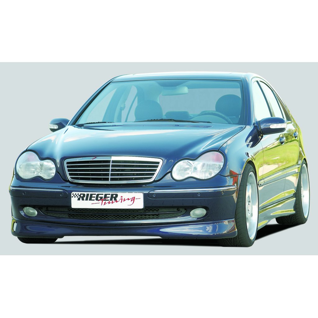 Rieger spoiler pod přední nárazník pro Avantgarde pro Mercedes třída C W203 sedan, t-model, r.v. 05/00-, plast ABS bez povrchové úpravy