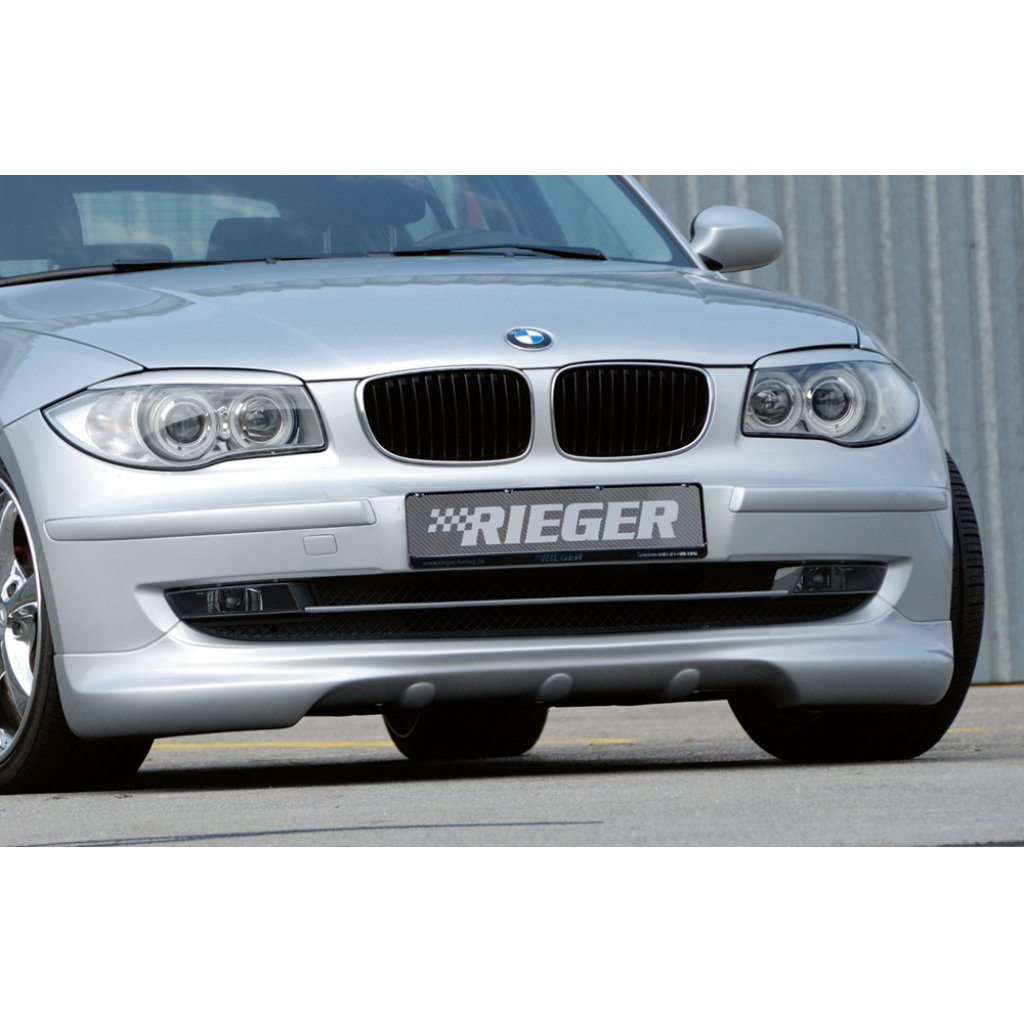 Rieger spoiler pod přední nárazník pro BMW řada 1 E87 4-dvéř. po faceliftu, r.v. 04/07-08/11, plast ABS bez povrchové úpravy